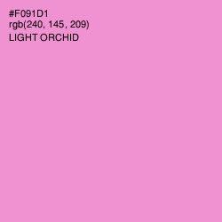 #F091D1 - Light Orchid Color Image